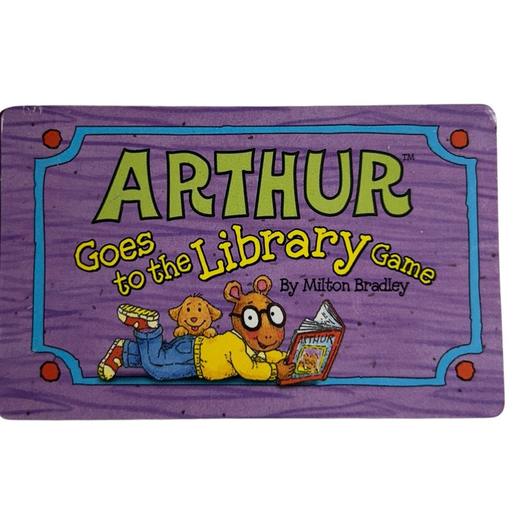 Arthur Goes to the Library Game 1996 Replacement Pieces Parts 15 Playing Cards